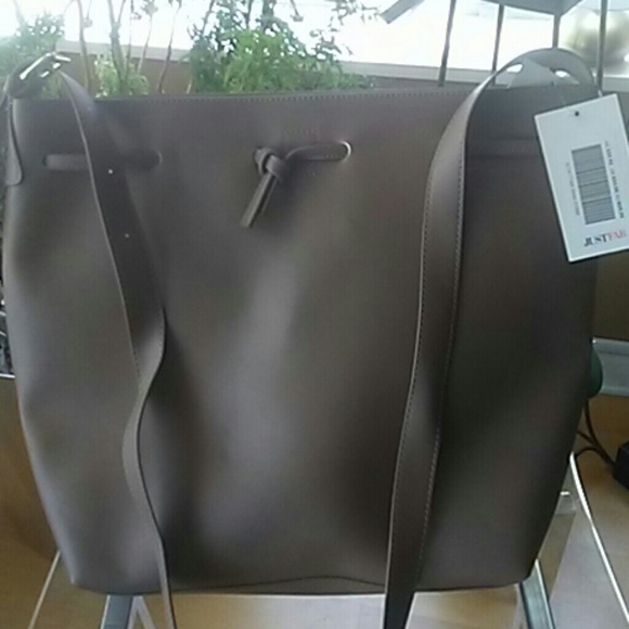 JustFab Handbags - NWT Cross body vegan leather tote